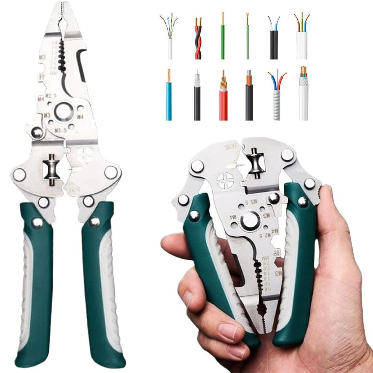 Power Tools America - Pince à dénuder les fils pliable