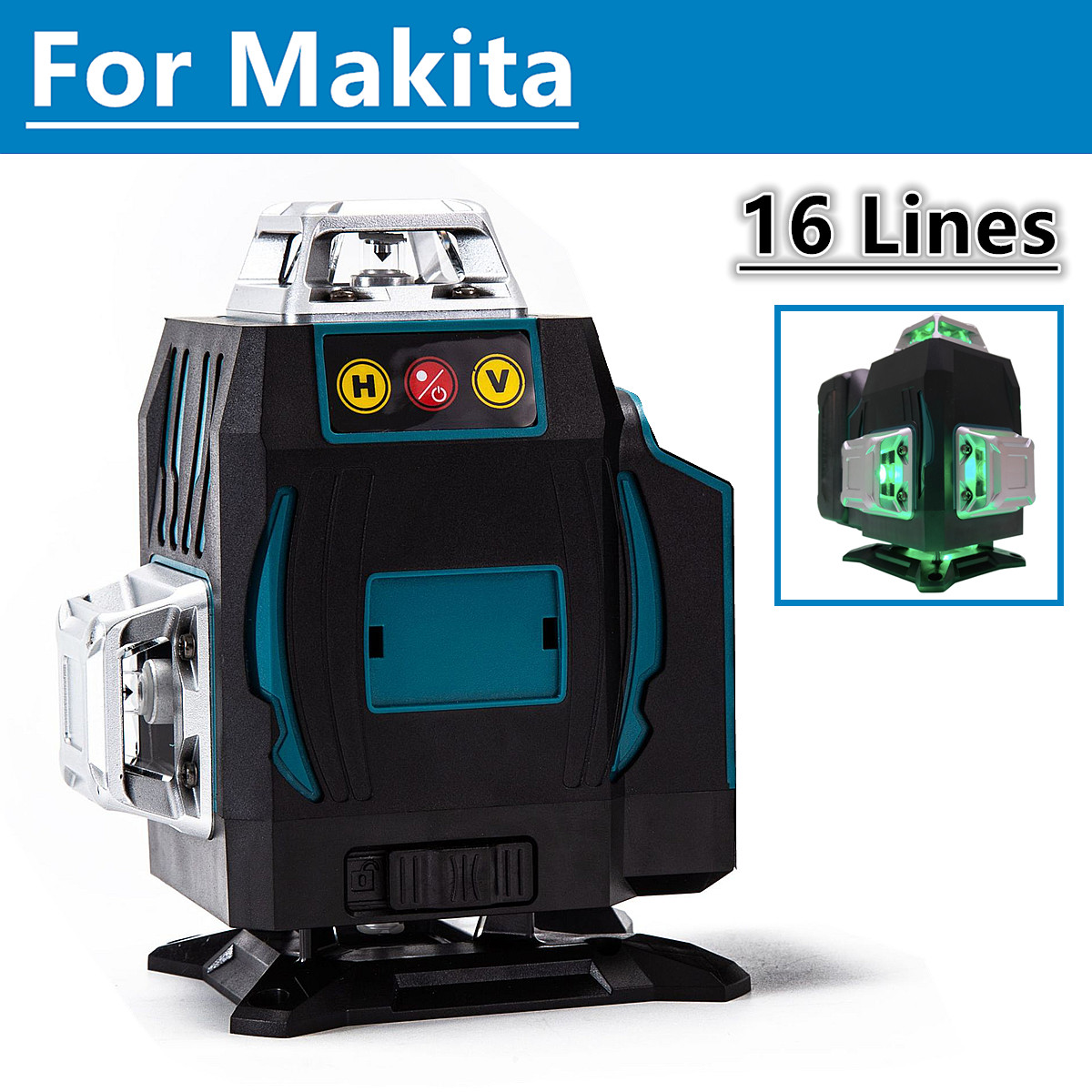Power Tools Green - Pour batterie Makita 18V 16 lignes