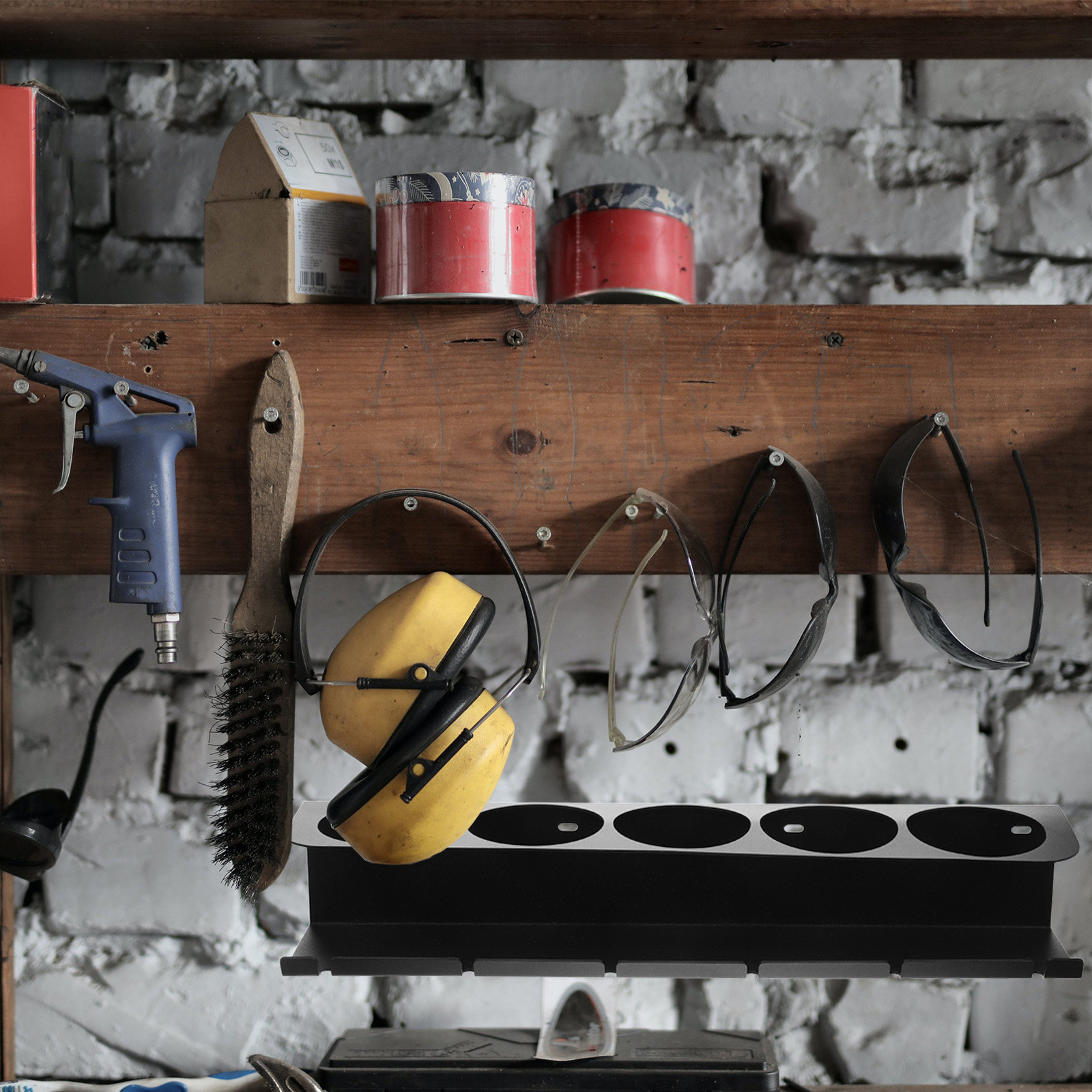 Power Tools Storage - 1 ensemble d'étagères murales robustes en
