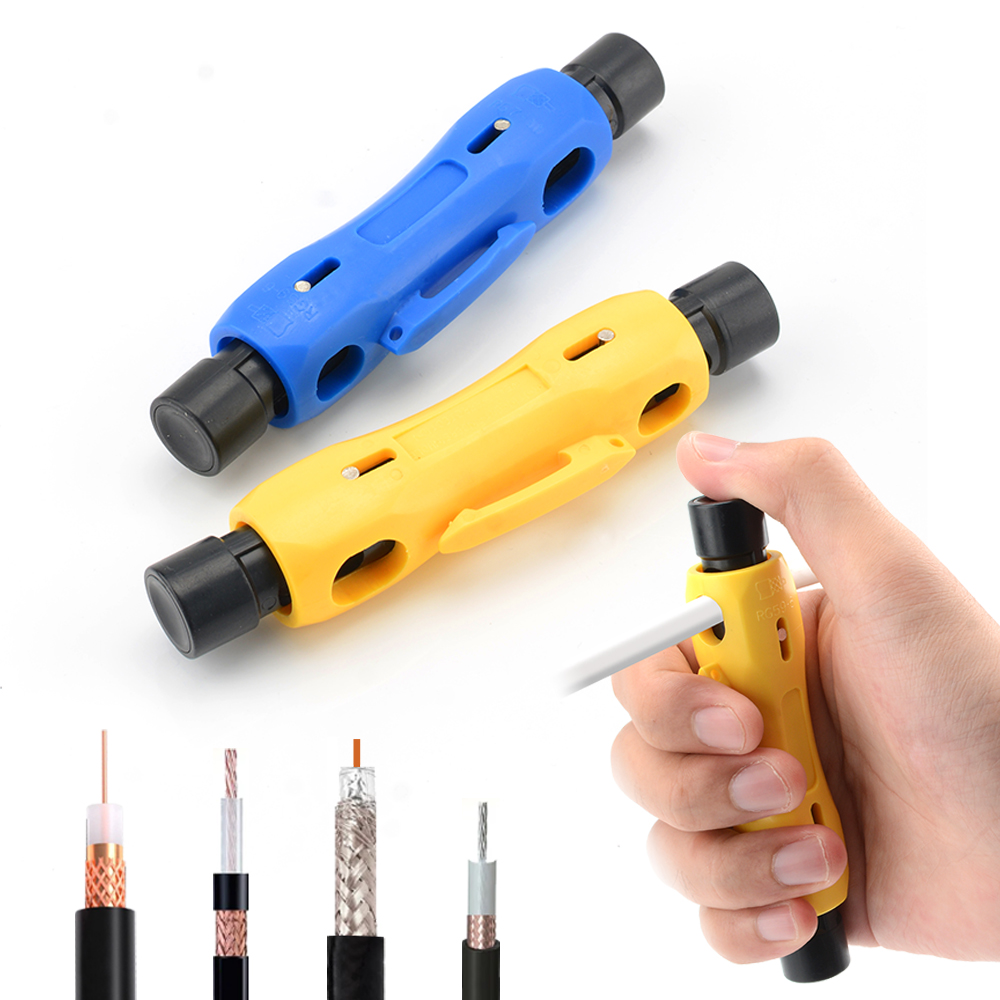 Power Tools America - Dénudeur de câbles coaxiaux portable RG6