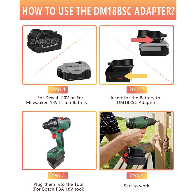 Adaptateur de batterie pour Bo - Power Tools Green avis et prix