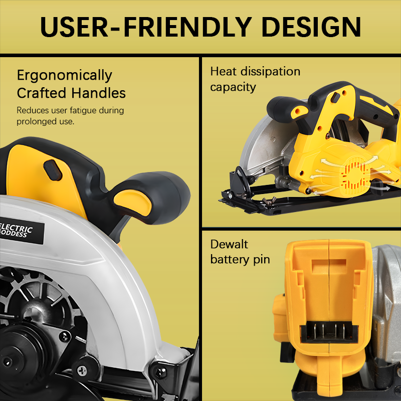 Scie circulaire sans fil jaune - Power Tools Yellow avis et prix