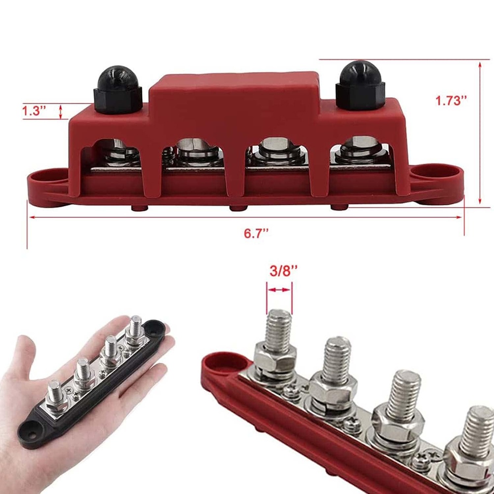 Bloc de bornes à goujons noir  - Power Tools Distributor avis et prix