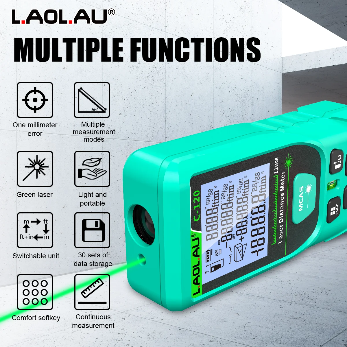 Télémètre laser numérique LAOL - Power Tools Green avis et prix